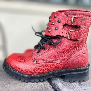 Genuine leather corral boots